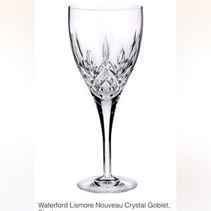 Waterford Crystal Nouveau Crystal Goblet.  Set of 2.